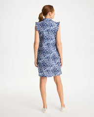 Chico's Discount Amparo Blue Zenergy® UPF Ruffle Dress