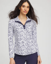 Chico's Online Passport Blue Zenergy® UPF Palma Pullover