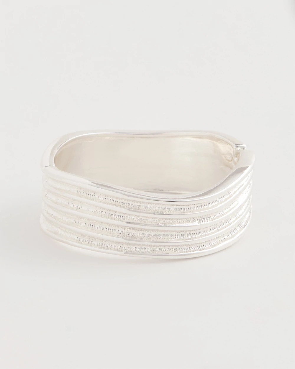 Chico's Outlet Silver Silvertone Cuff Bracelet