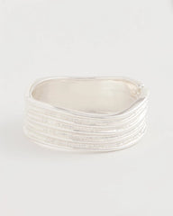 Chico's Outlet Silver Silvertone Cuff Bracelet