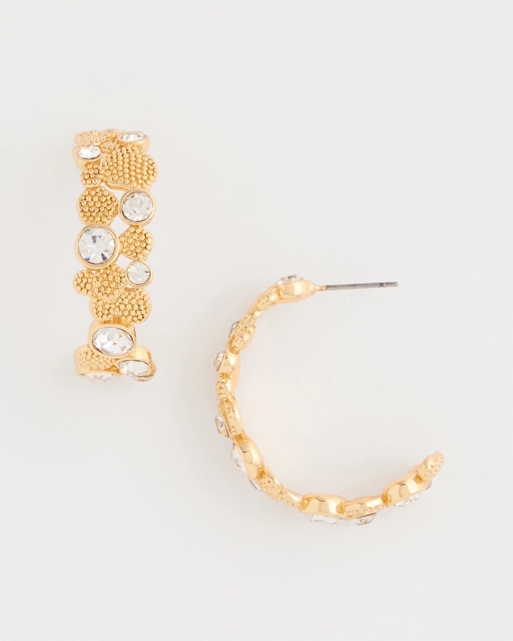 Chico's Sale Gold Sea Foam Hoop Earrings