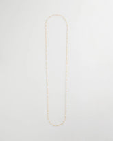 Chico's Outlet White/Gold Sea Foam Long Single-Strand Necklace