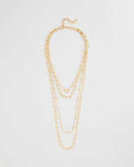 Chico's Online Gold Sea Foam Multi-Strand Convertible Necklace
