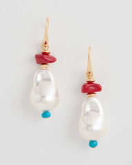 Chico's Sale Multi Beaded Linear Drop Earrings