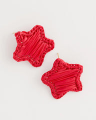 Chico's Online Red Americana Red Star Stud Earrings