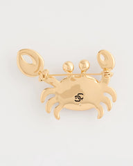 Chico's Discount Red Americana Faux Diamond Crab Brooch