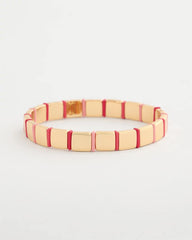 Chico's Sale Coral Glam Goldtone Slice Stretch Bracelet