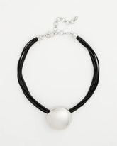 Chico's Discount Silver Silver Pendant Cord Necklace