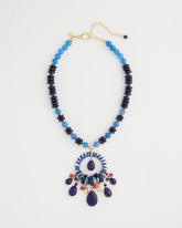 Chico's Sale Multi Americana Mixed Media Pendant Necklace