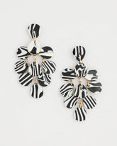 Chico's On Sale Black/White Chic Chandelier Earrings