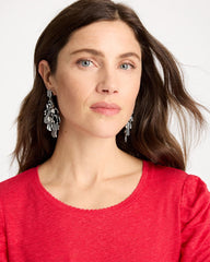 Chico's On Sale Black/White Chic Chandelier Earrings
