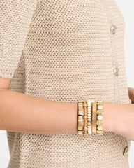 Chico's Sale White White Resin Glam Stretch Bracelet