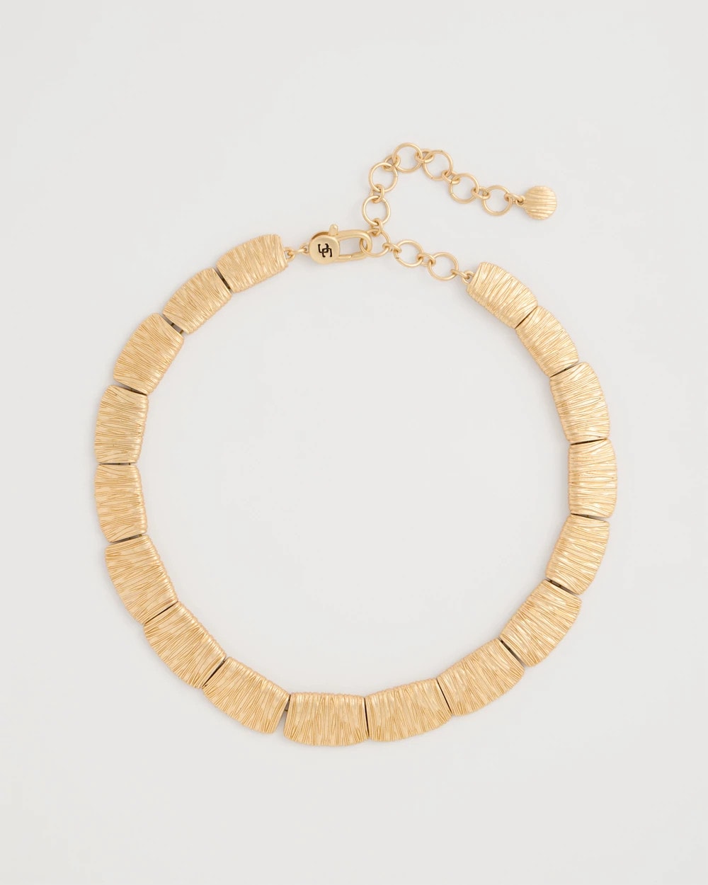 Chico's Sale Gold Crinkle Goldtone Collar Necklace