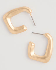 Chico's Sale Gold Mini Goldtone Square Earrings
