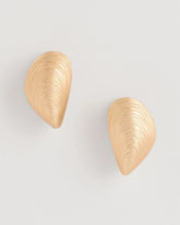 Chico's Discount Mixed Metals Mixed Metal Shell Earrings