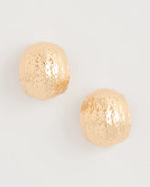 Chico's Sale Gold Crinkle Goldtone Hoop Earrings