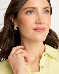 Chico's Online Green Luxurious Lime Stud Earrings
