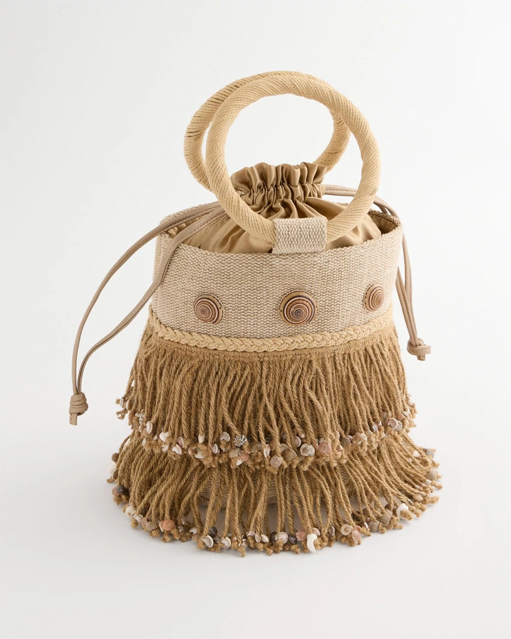 Chico's Sale Natural Chico's Originals Bamboo Bucket Bag