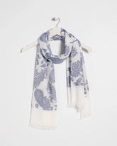 Chico's For Sale Neutral Paisley Jacquard Oblong Scarf