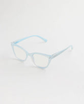 Chico's Online Light Blue Pearlescent Cat Eye Readers