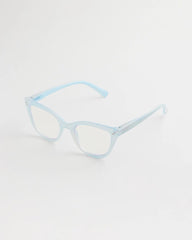 Chico's Online Light Blue Pearlescent Cat Eye Readers