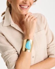 Chico's For Sale Turquoise Turquoise Blue Howlite Statement Cuff