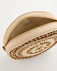 Chico's Outlet Neutral Seashell-Inspired Crossbody Bag