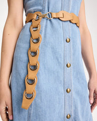 Chico's On Sale Brown Grommet Belt