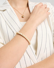 Chico's Sale White White Gold Slice Stretch Bracelet