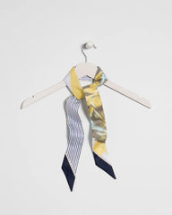 Chico's Discount Golden Haze Striped Skinny Scarf