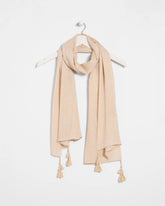 Chico's Discount Neutral Lurex Oblong Scarf