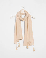 Chico's Discount Neutral Lurex Oblong Scarf