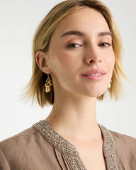 Chico's On Sale Gold Goldtone Cluster Earrings
