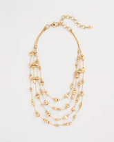 Chico's Sale Gold Golden Nugget Illusion Necklace