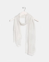 Chico's For Sale White Textured Palms Oblong Scarf