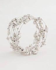 Chico's Sale Silver Silvertone Coil Bracelet
