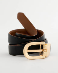 Chico's For Sale Black/Brown Skinny Reversible Trouser Belt