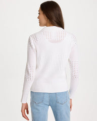 Chico's For Sale Alabaster Textured Button-Front Cardigan