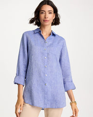 Chico's Discount Indigo No Iron™ Linen Tunic