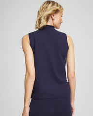 Chico's Sale Passport Blue Zenergy® Luxe Sleeveless Mockneck