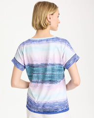 Chico's Online Pale Sweet Pea Zenergy® Ombre Drop Shoulder Tee