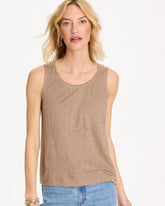 Chico's Discount Topaz Smoke Linen Tank