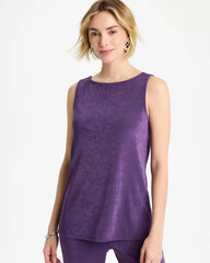 Chico's Discount Rich Amethyst Travelers™ Side-Slit Tank
