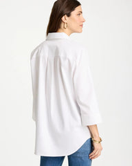 Chico's Outlet Optic White No Iron™ Stretch Popover Tunic