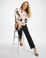 Chico's Discount Sweet Blossom Satin Blossom Burst Top