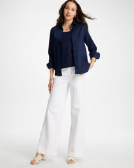 Chico's Online Classic Navy No Iron™ Stretch Shirt