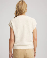 Chico's Online Gold Button-Up Sweater Vest