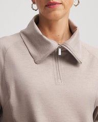 Chico's Discount Rocky Mountain Zenergy® Cloud Half-Zip Pullover Top