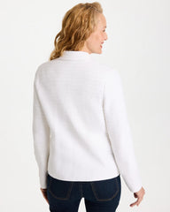 Chico's On Sale Alabaster Textured Stitch Detail Cardigan