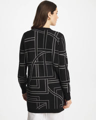 Chico's Online Black Ella Graphic Cardigan